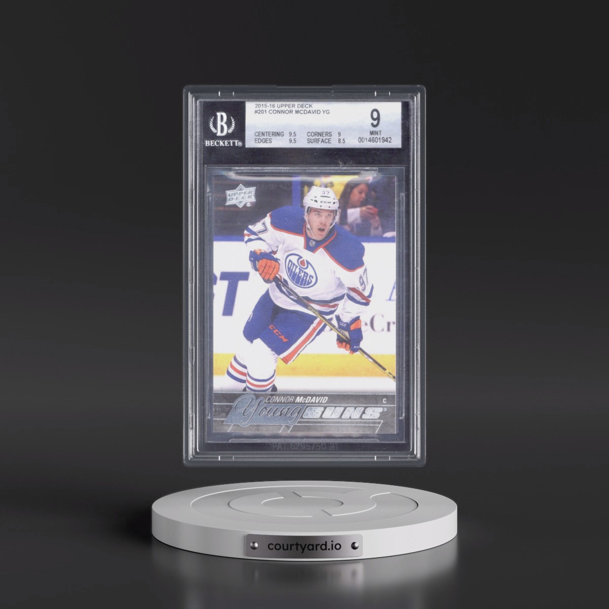2015 Upper Deck #201 Connor McDavid (BGS 9 MINT)