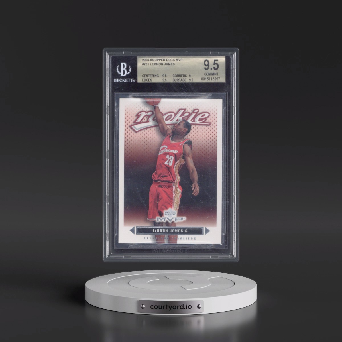 2003 Upper Deck MVP LeBron James #201 BGS 9.5
