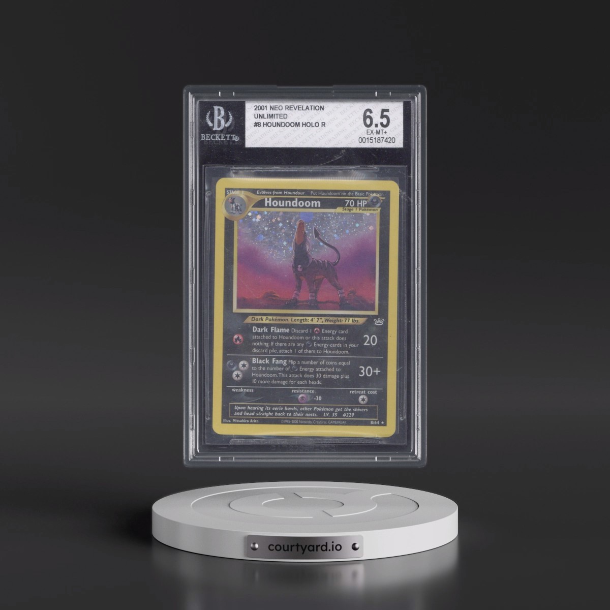 2001 Neo Revelation Houndoom - Holo #8 BGS 6.5