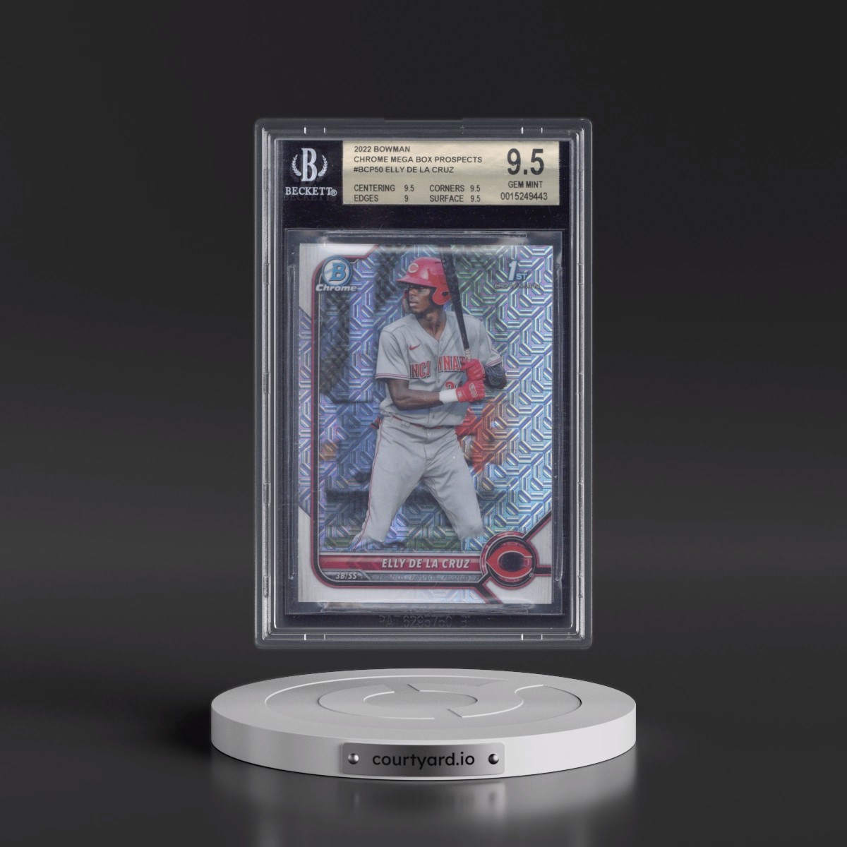2022 Bowman Mega Box Chrome #50 Elly de La Cruz (BGS 9.5 GEM MINT)