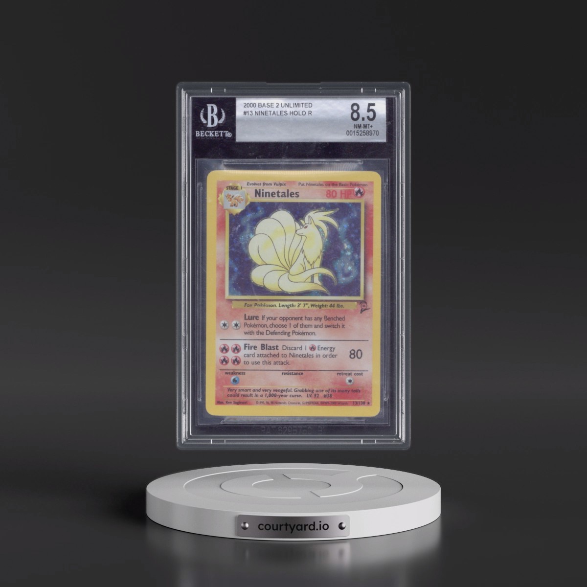 2000 Base Set 2 Ninetales - Holo #13 BGS 8.5