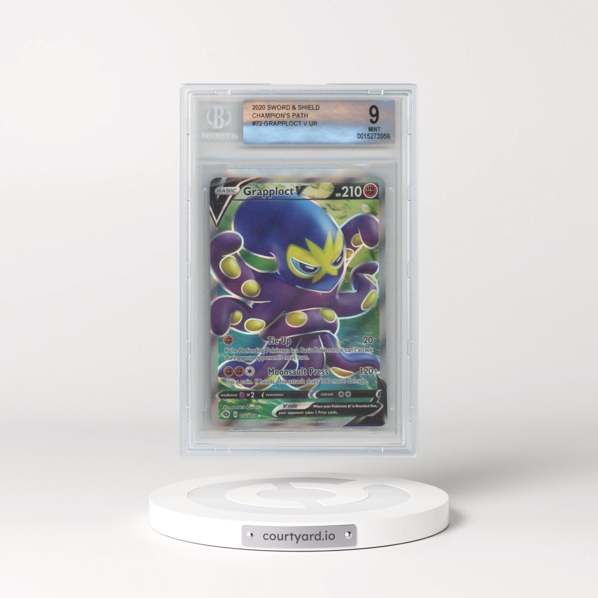 2020 Champion's Path #072 Grapploct V - Ultra Rare Holo (BGS 9 MINT)