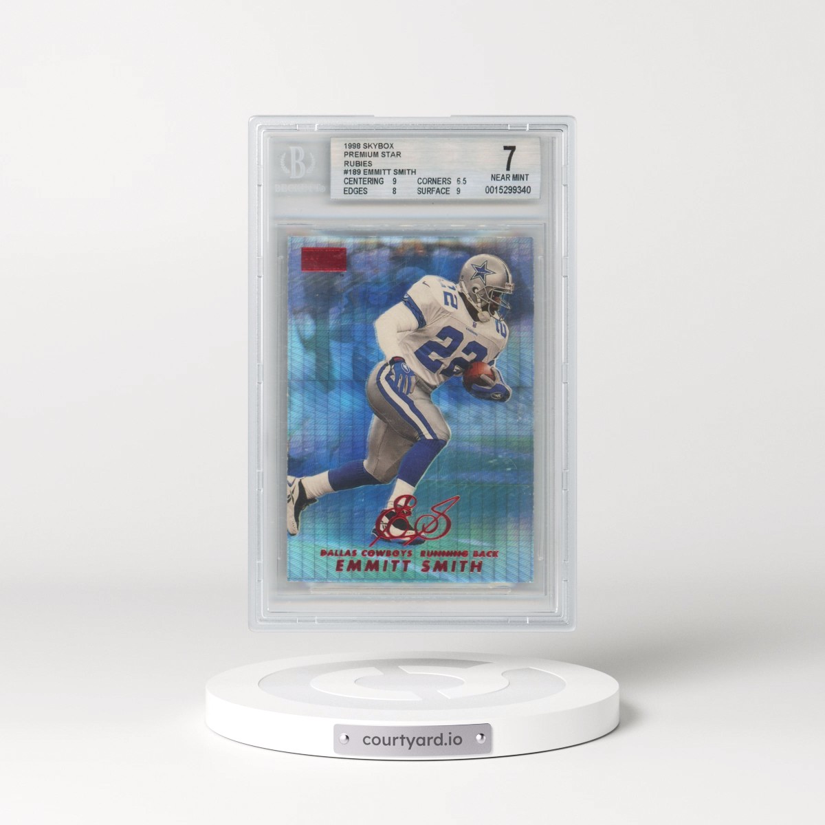 1998 SkyBox Premium Star Rubies #189 Emmitt Smith (BGS 7 NM)