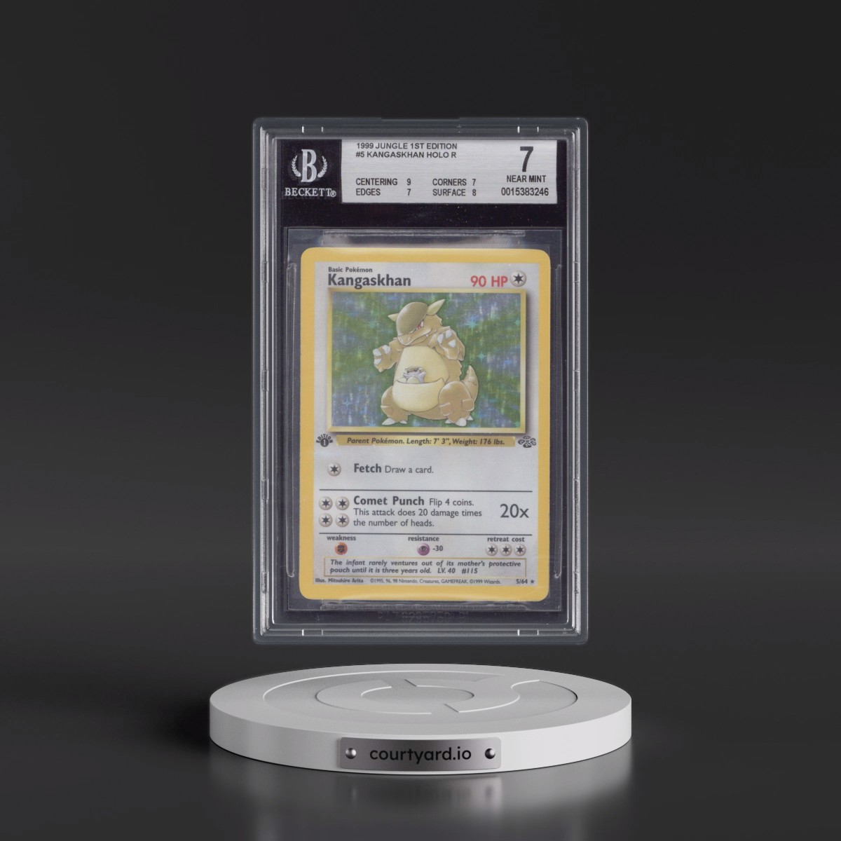 1999 Jungle #5 Kangaskhan - 1st Edition Holo (BGS 7 NM)