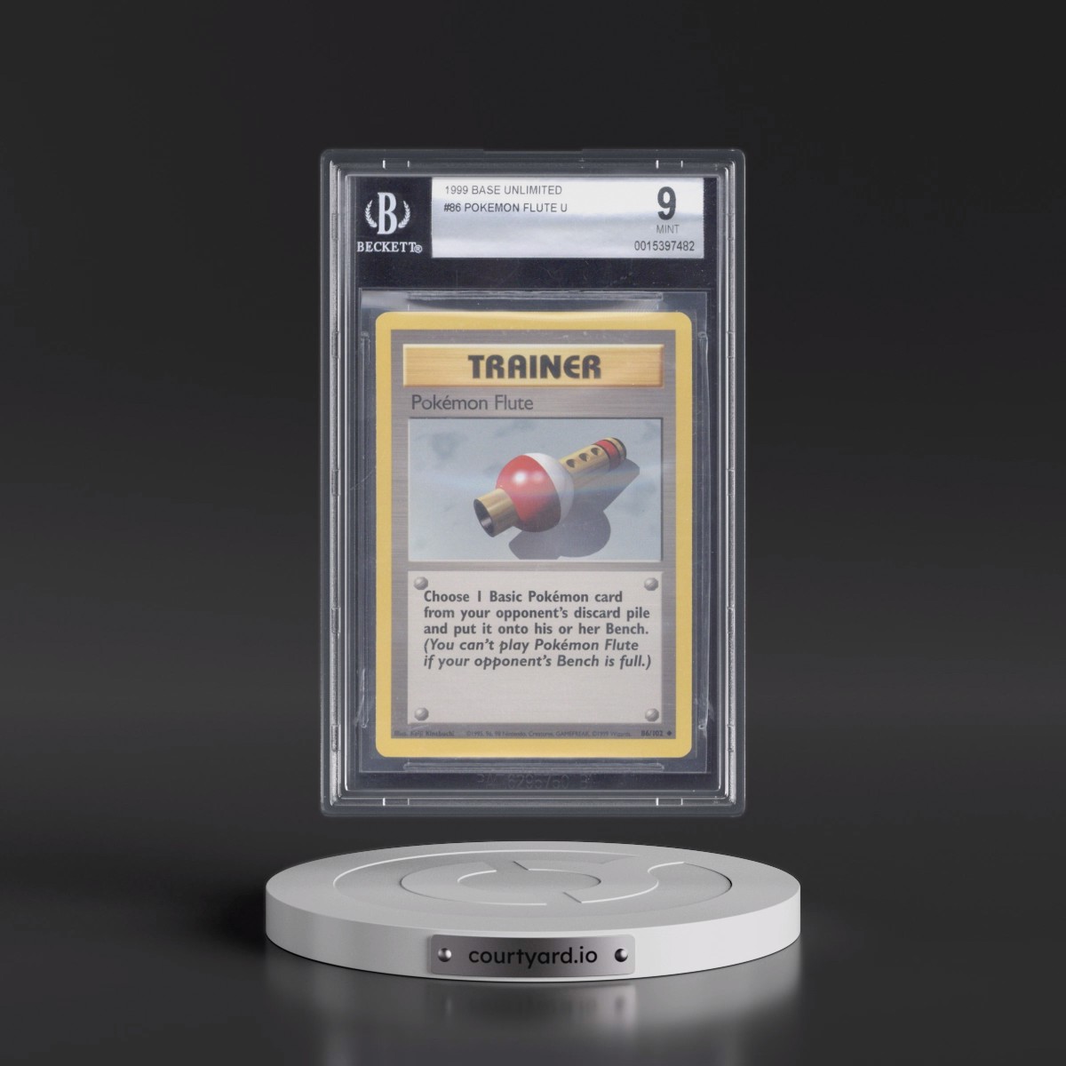 1999 Base Set #86 Pokémon Flute (BGS 9 MINT)