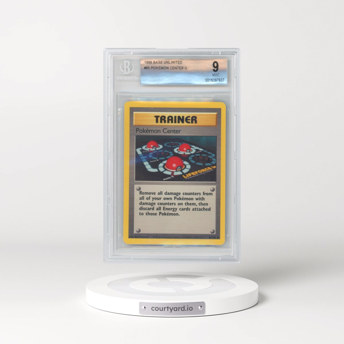 1999 Base Set #85 Pokémon Center (BGS 9 MINT)