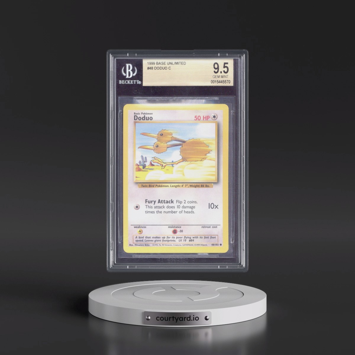1999 Base Set #48 Doduo (BGS 9.5 GEM MINT)