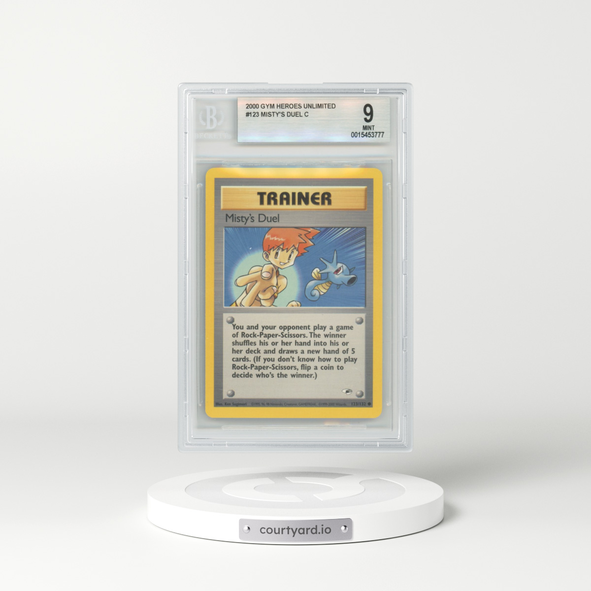 2000 Gym Heroes #123 Misty's Duel (BGS 9 MINT)