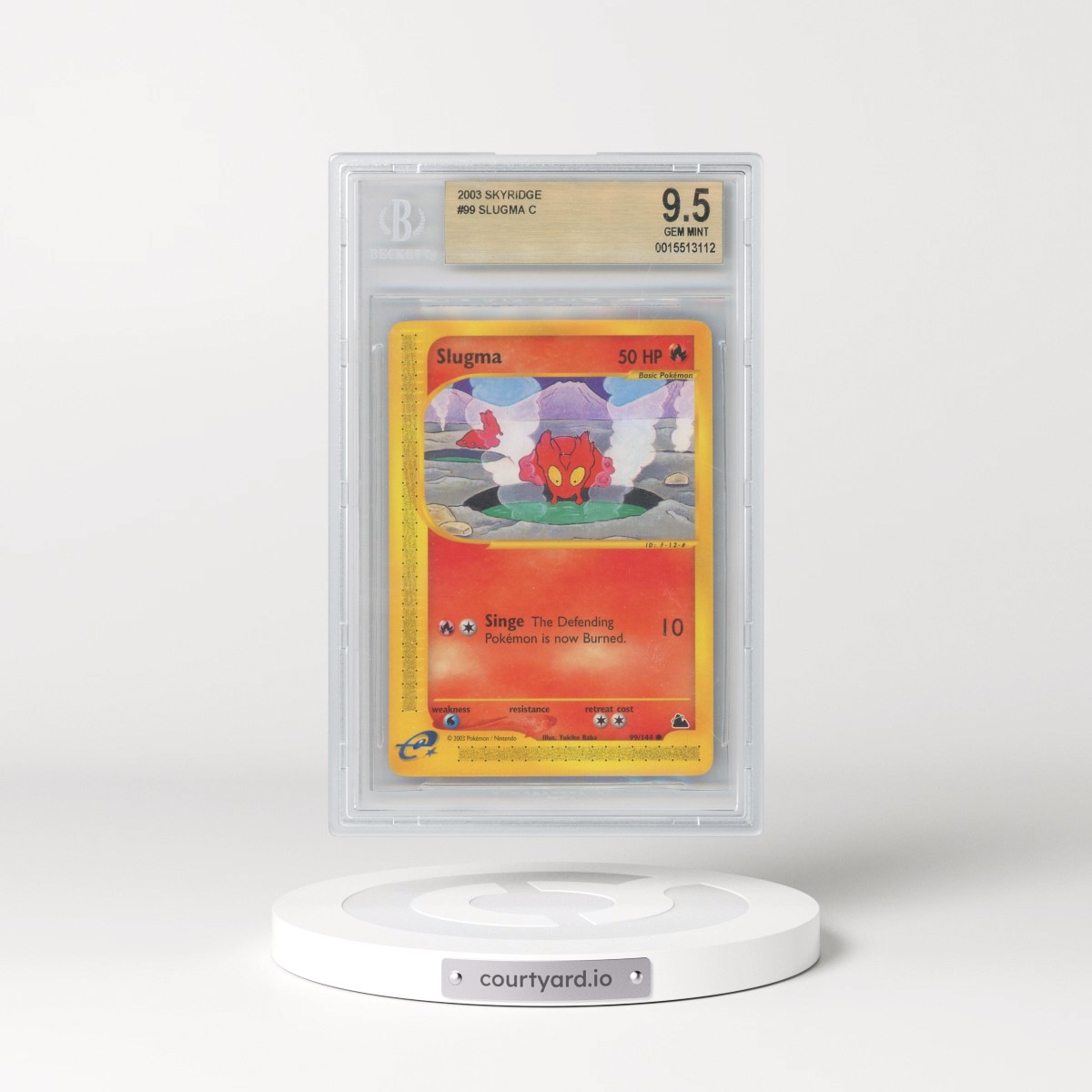 2003 Skyridge #99 Slugma (BGS 9.5 GEM MINT)