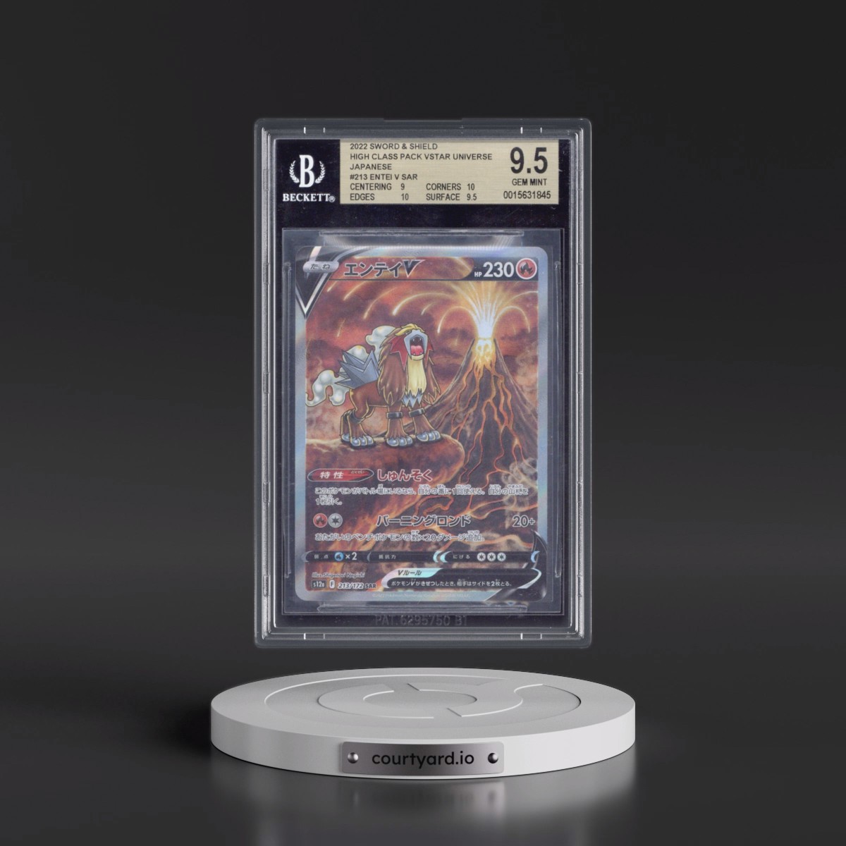2022 VSTAR Universe #213 Entei V - Special Art Rare Holo (BGS 9.5 GEM MINT)