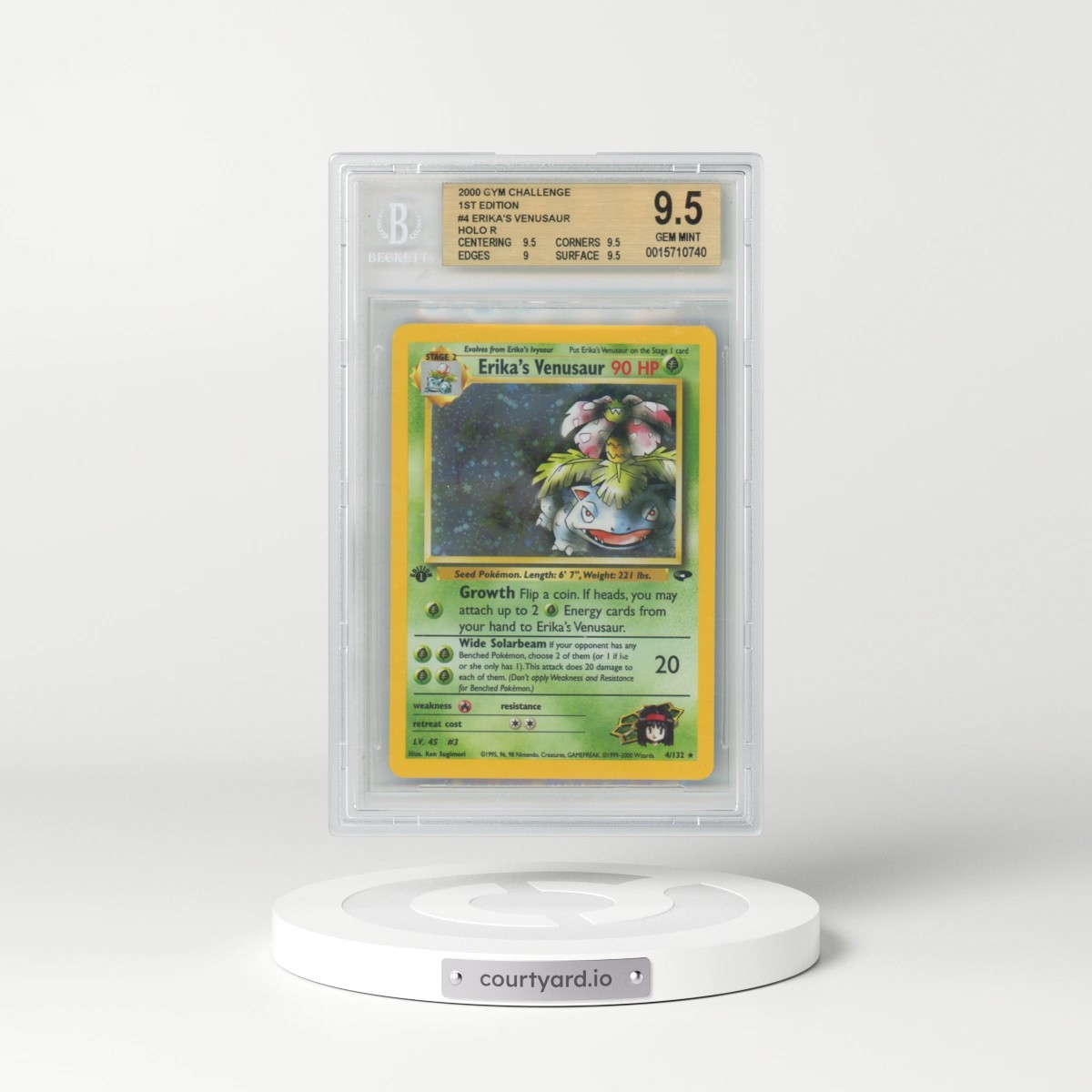 2000 Gym Challenge #4 Erika's Venusaur - 1st Edition Holo (BGS 9.5 GEM MINT)
