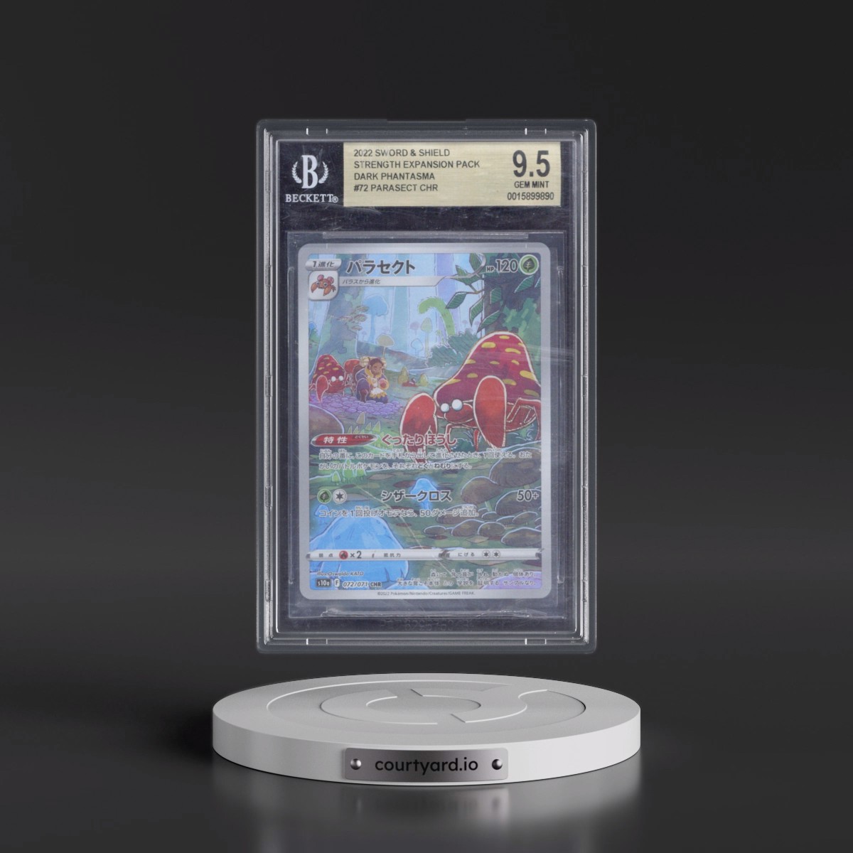 2021 Dark Phantasma #072 Parasect - Character Rare Holo (BGS 9.5 GEM MINT)