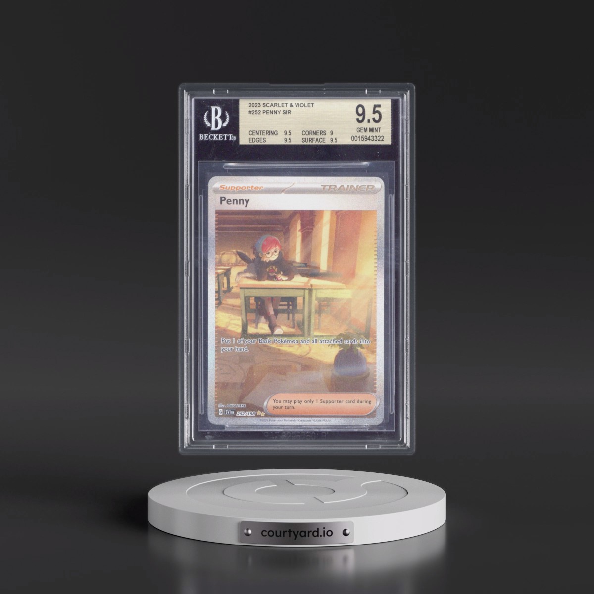 2023 Scarlet & Violet #252 Penny - Special Illustration Rare (Holo) (BGS 9.5 GEM MINT)
