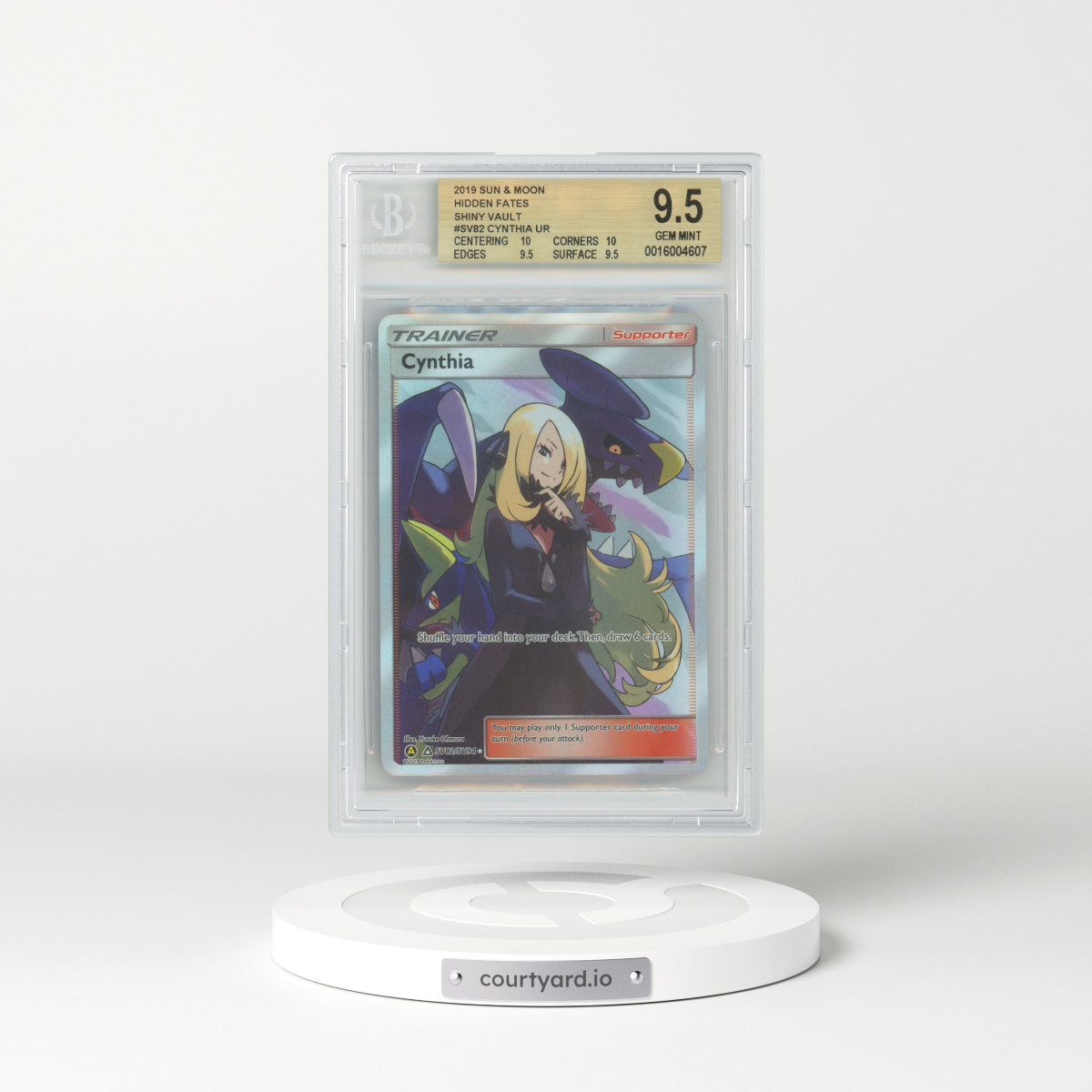 2019 Hidden Fates #SV82 Cynthia - Holo (BGS 9.5 GEM MINT)