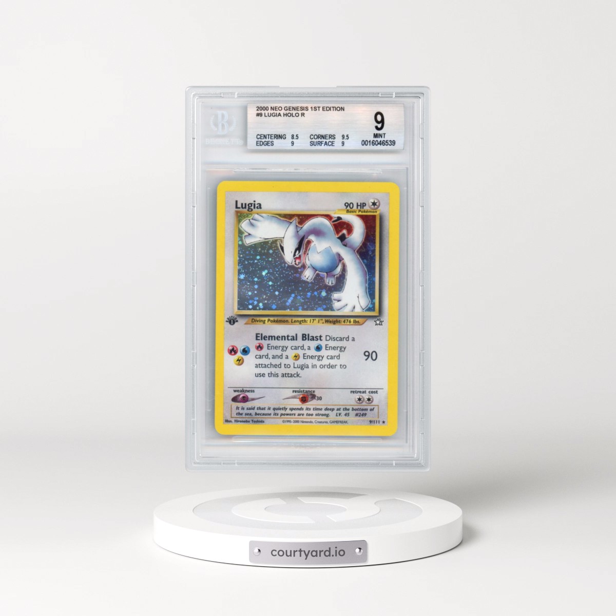 2000 Neo Genesis #9 Lugia - 1st Edition Holo (BGS 9 MINT)
