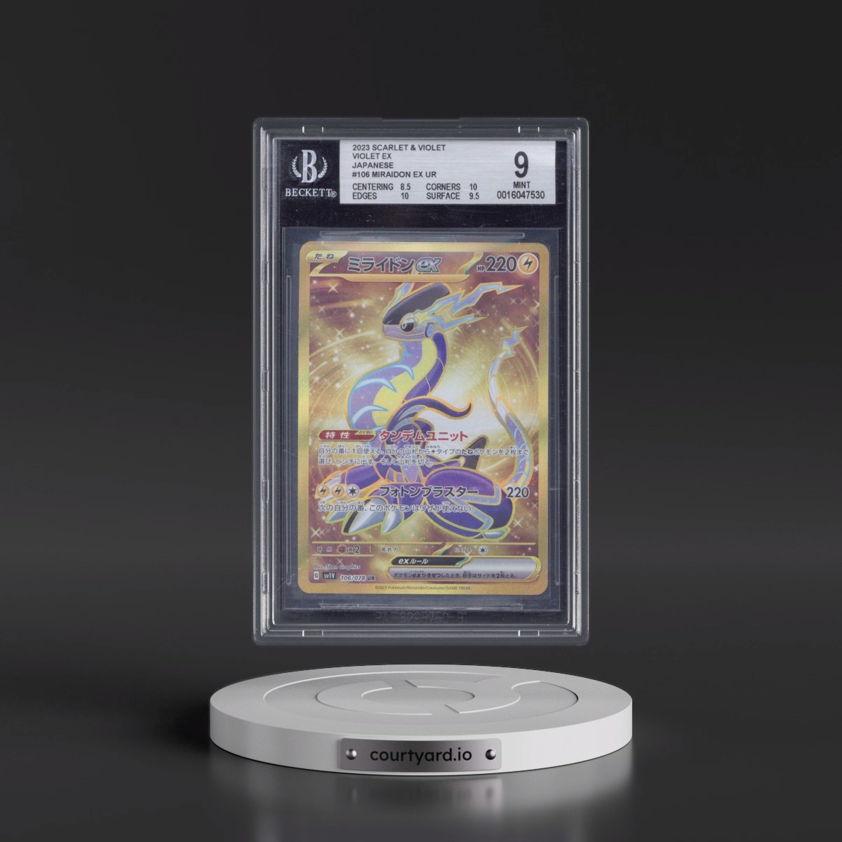 2023 Violet ex #106 Miraidon ex - Ultra Rare Holo (BGS 9 MINT)