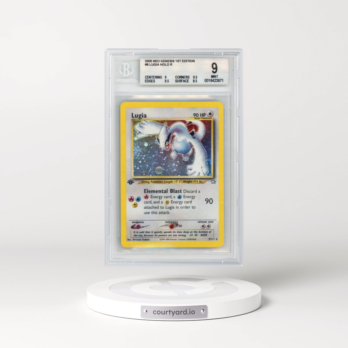 2000 Neo Genesis #9 Lugia - 1st Edition Holo (BGS 9 MINT)
