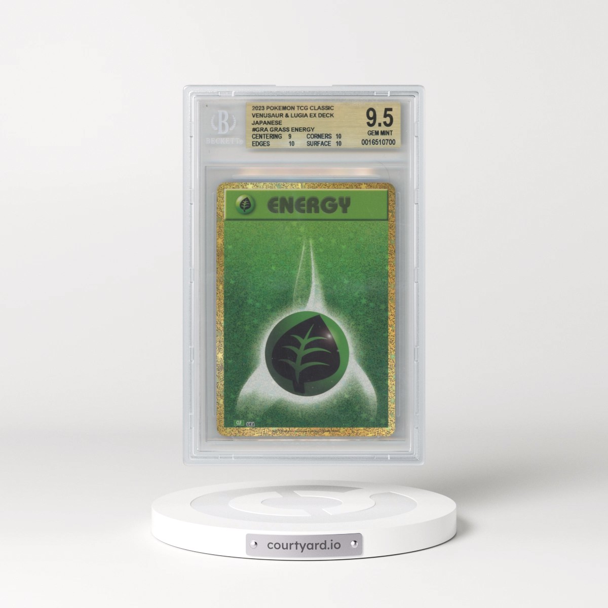 2023 Pokémon Trading Card Game Classic Venusaur and Lugia ex Deck #034 Grass Energy (BGS 9.5 GEM MINT)