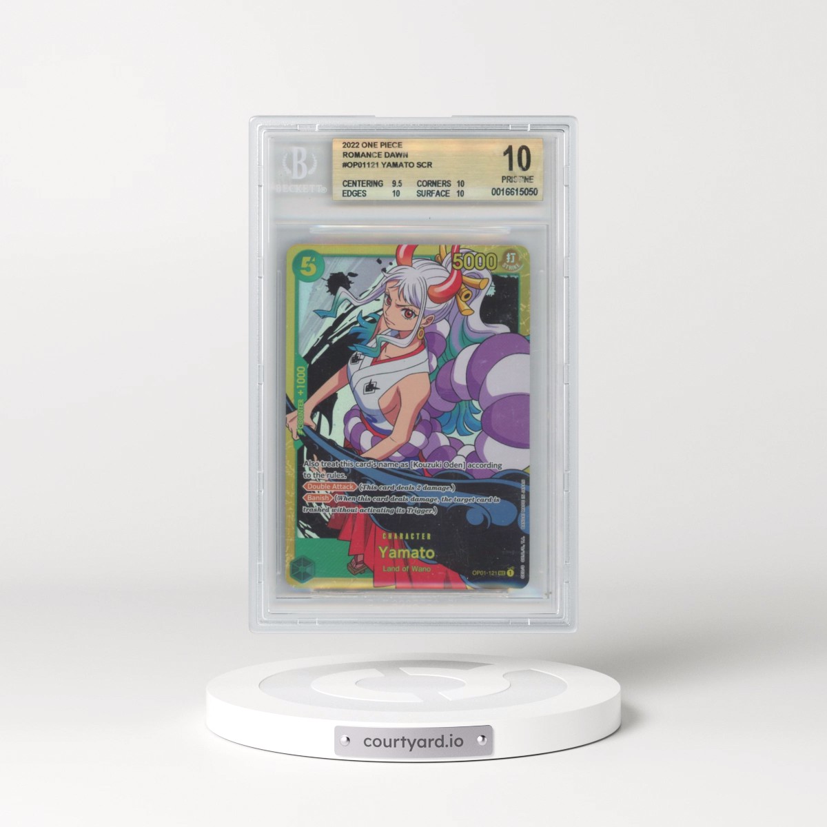 2022 One Piece Romance Dawn #121 Yamato (BGS 10 PRISTINE)