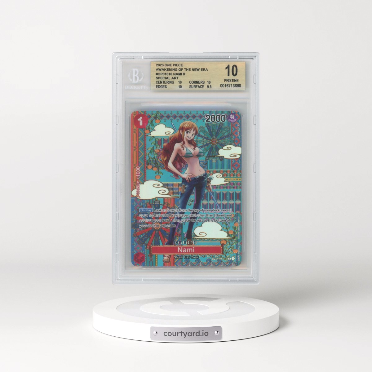 2023 Awakening of the New Era (OP05) - English #016 Nami - SP Version (SP next to number) (BGS 10 PRISTINE)