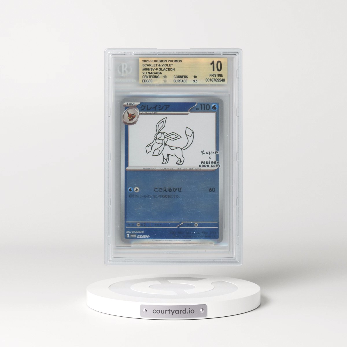 2022 Scarlet & Violet Promos #069 Glaceon - Reverse Holo YU NAGABA x Pokémon () (BGS 10 PRISTINE)