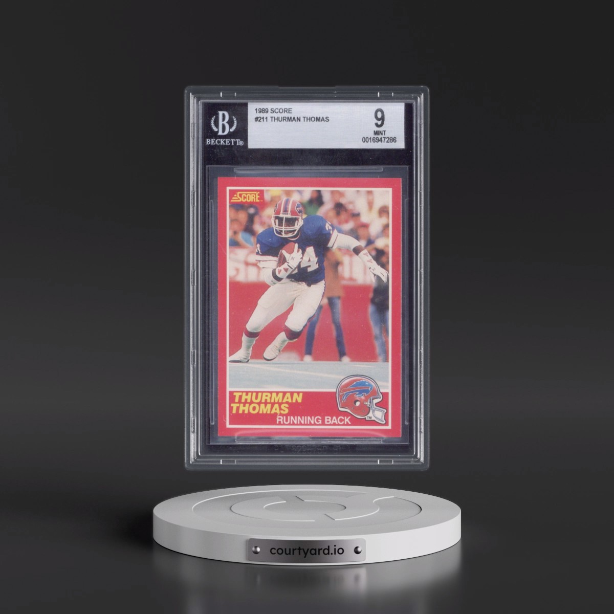 1989 Score #211 Thurman Thomas (BGS 9 MINT)