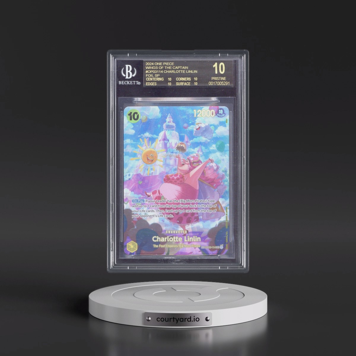 2024 Wings of the Captain (OP06) - English #114 Charlotte Linlin - SP Ver. (SP next to number) (BGS 10 BLACK LABEL)