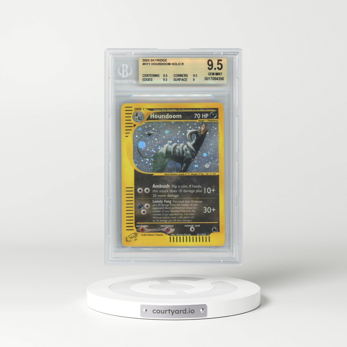 2003 Skyridge #H11 Houndoom - Holo (BGS 9.5 GEM MINT)