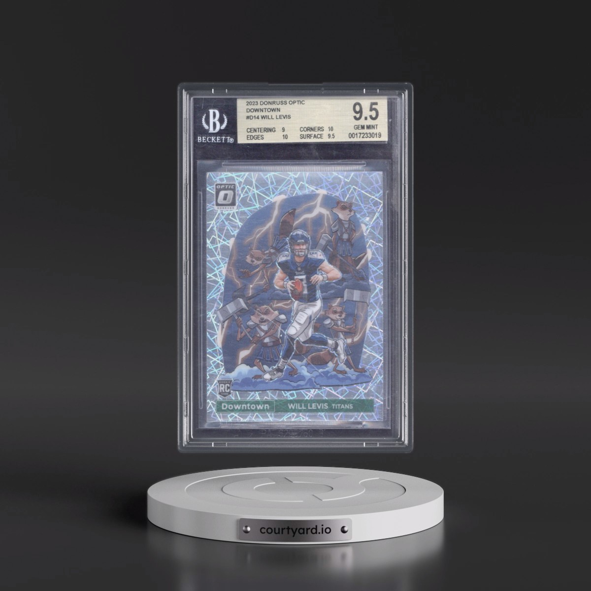 2023 Panini Donruss Optic Downtown! #D14 Will Levis (BGS 9.5 GEM MINT)