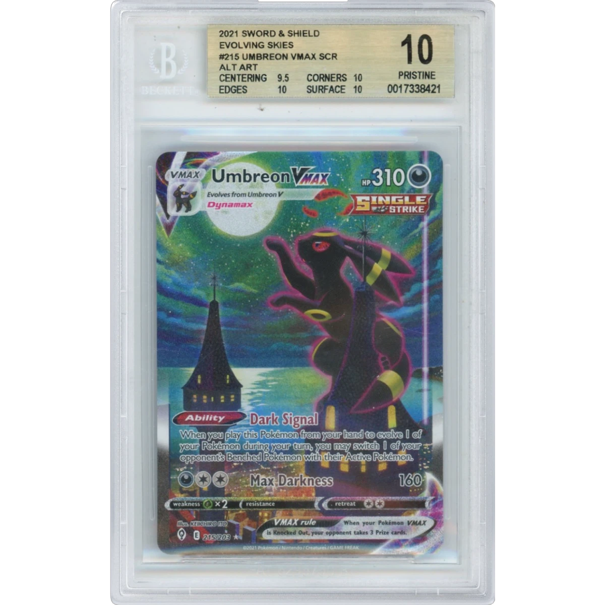 Umbreon VMAX card artwork