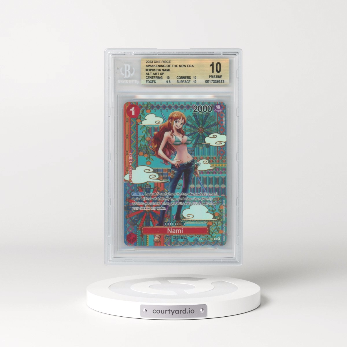 2023 Awakening of the New Era (OP05) - English #016 Nami - SP Version (SP next to number) (BGS 10 PRISTINE)