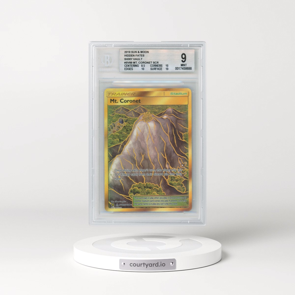 2019 Hidden Fates #SV89 Mt. Coronet (BGS 9 MINT)