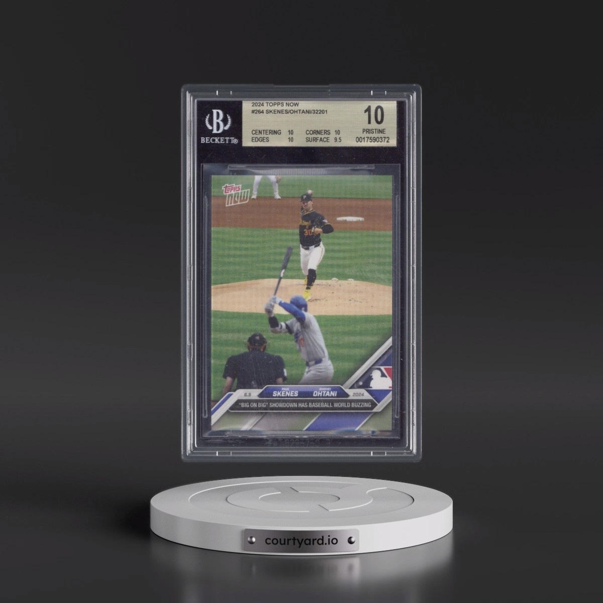 2024 Topps Now Paul Skenes/Shohei Ohtani #264 BGS 10