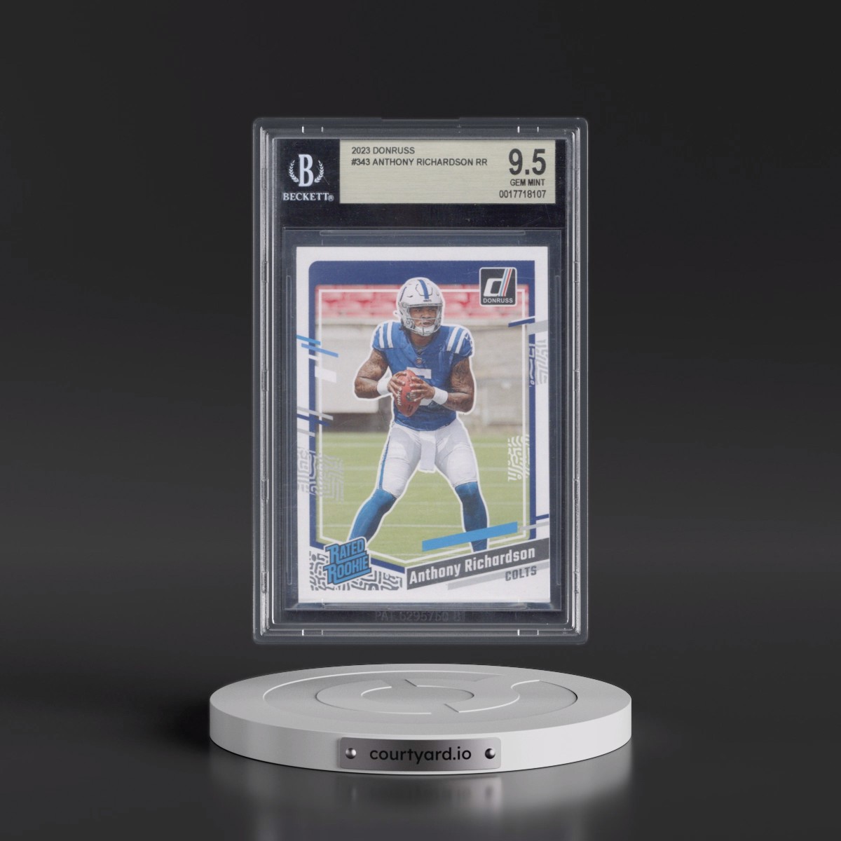2023 Panini Donruss #343 Anthony Richardson (BGS 9.5 GEM MINT)