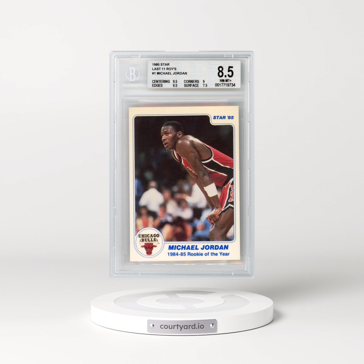 1985 Star Last 11 ROY's #1 Michael Jordan (BGS 8.5 NM-MT+)