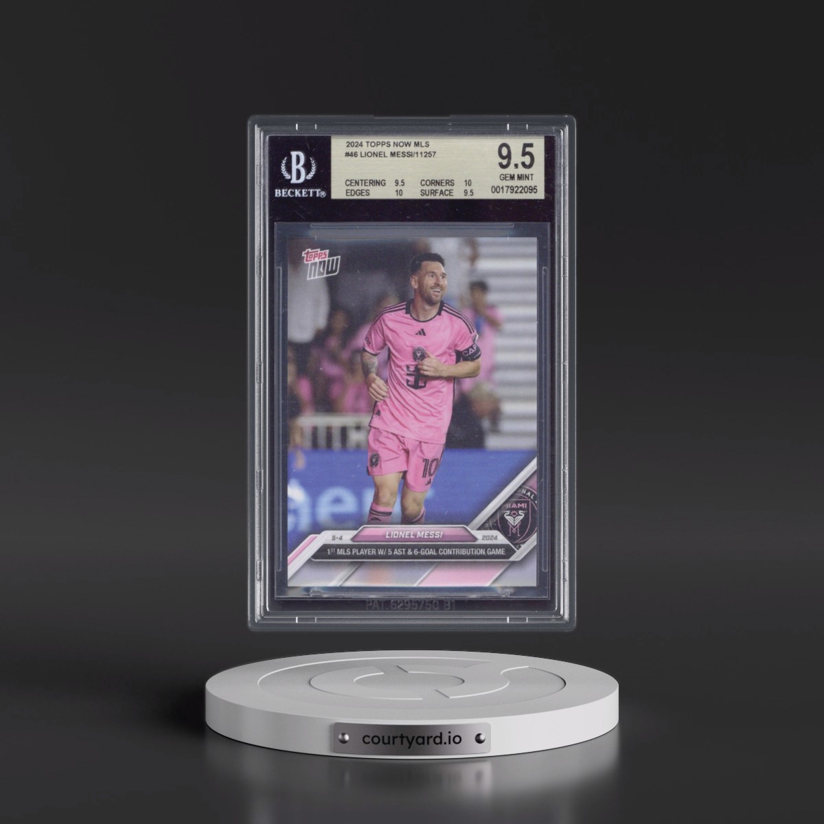 2024 Topps Now MLS #46 Lionel Messi (BGS 9.5 GEM MINT)