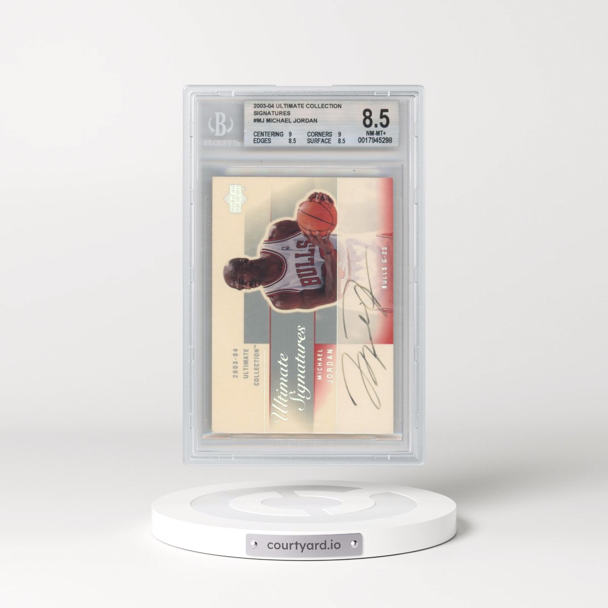 2003 Ultimate Collection Ultimate Signatures #MJ-A Michael Jordan (BGS 8.5 NM-MT+)
