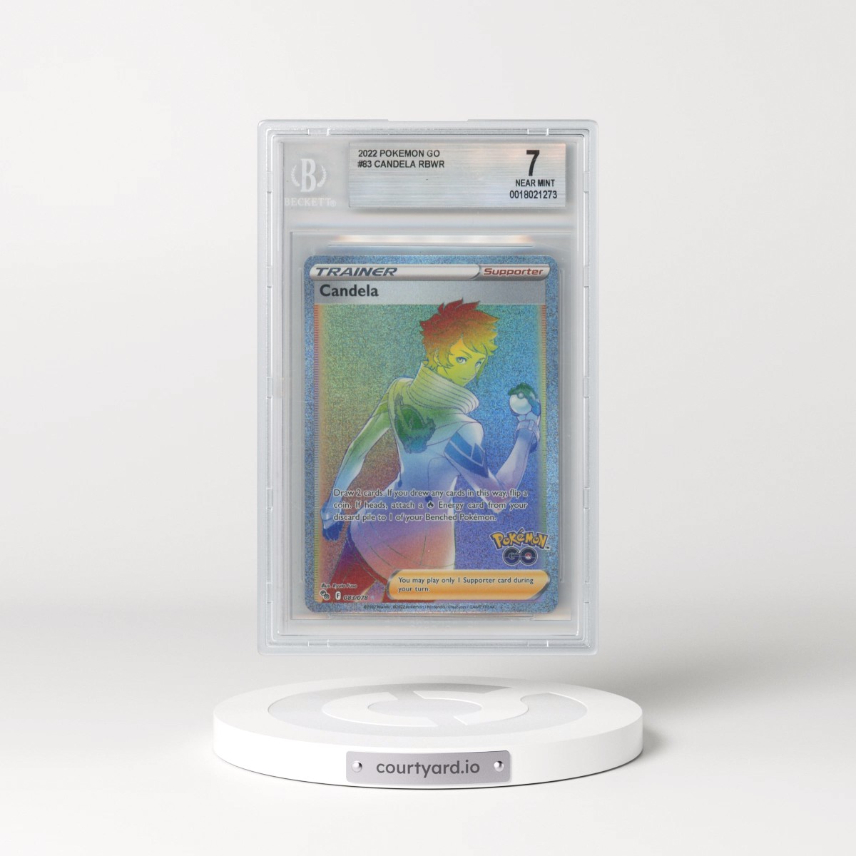 2022 Pokémon GO #083 Candela - Secret (BGS 7 NM)