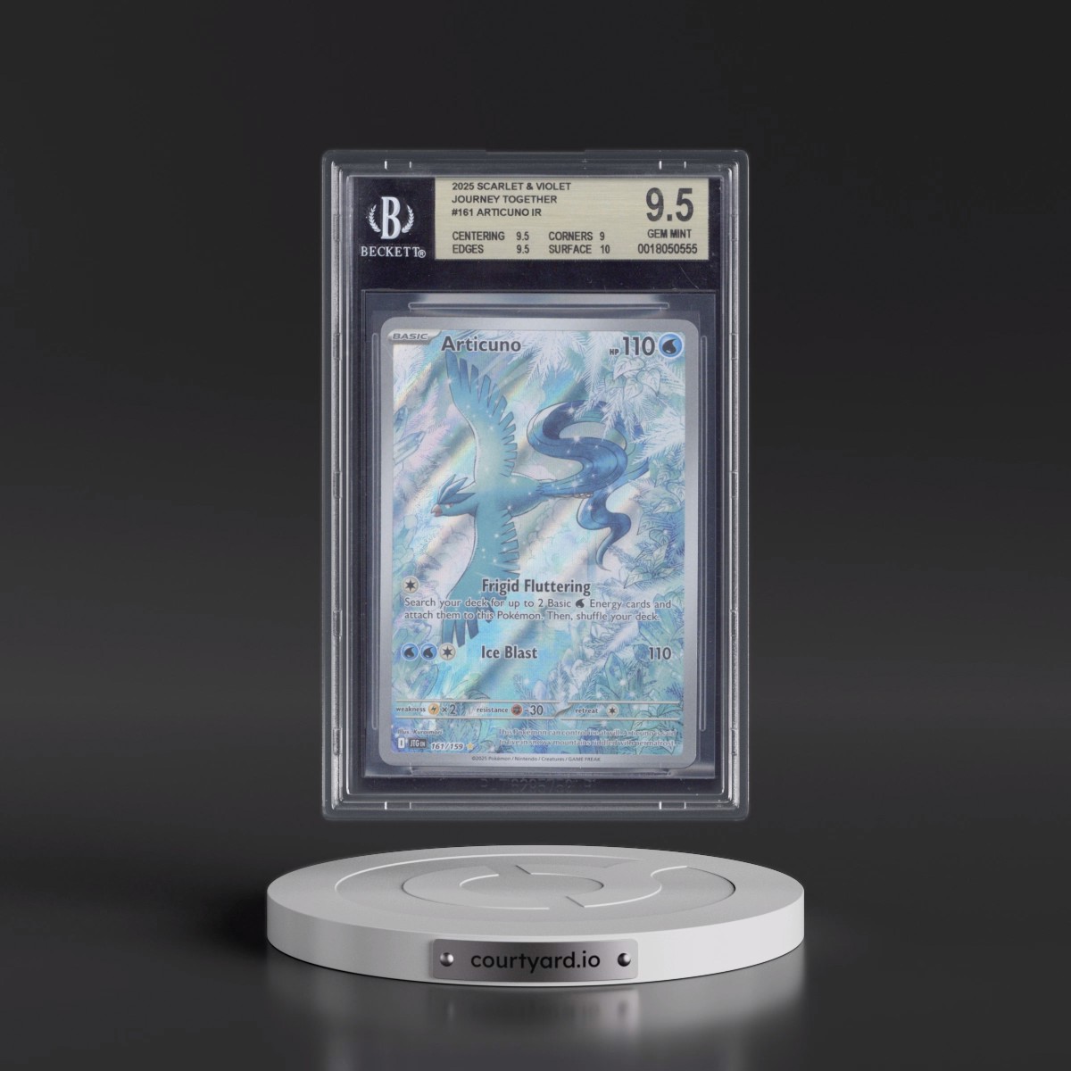 2024 Journey Together - JTG EN #161 Articuno - Illustration Rare Holo (BGS 9.5 GEM MINT)