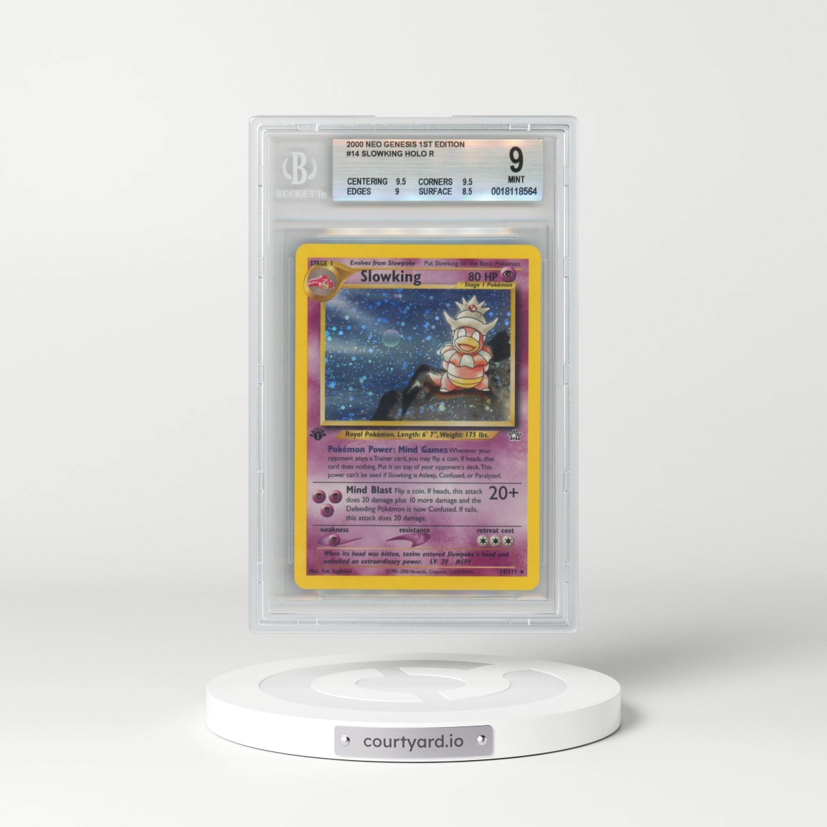 2000 Neo Genesis #14 Slowking - 1st Edition Holo (BGS 9 MINT)