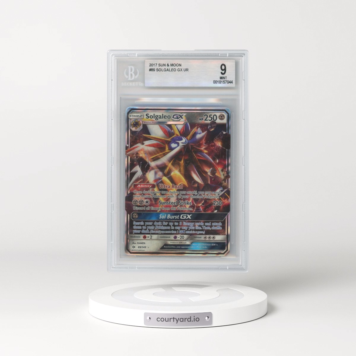 2017 Sun & Moon #89 Solgaleo GX - Holo (BGS 9 MINT)