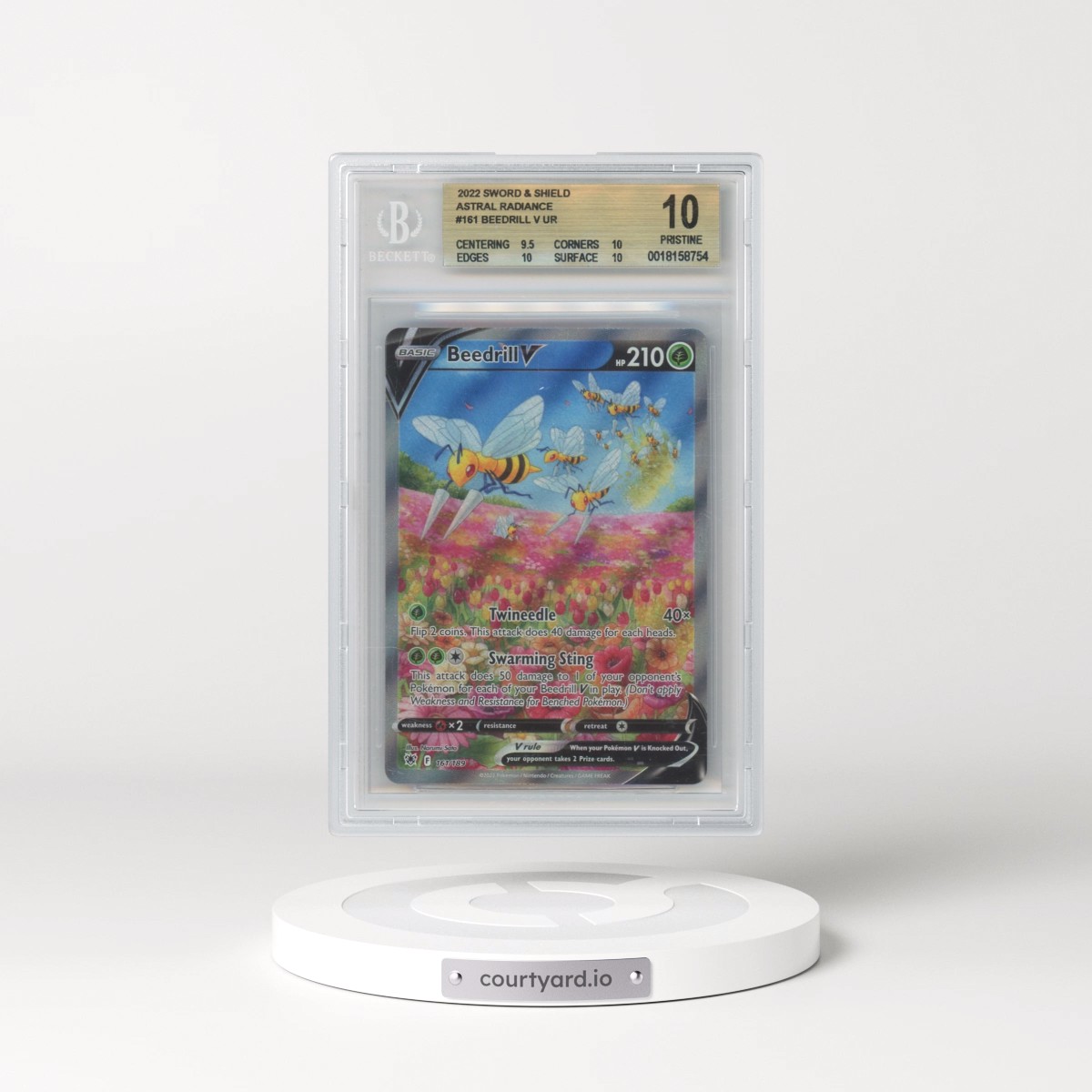 Astral Radiance #161 Beedrill V - Ultra Rare Holo (BGS 10 PRISTINE)