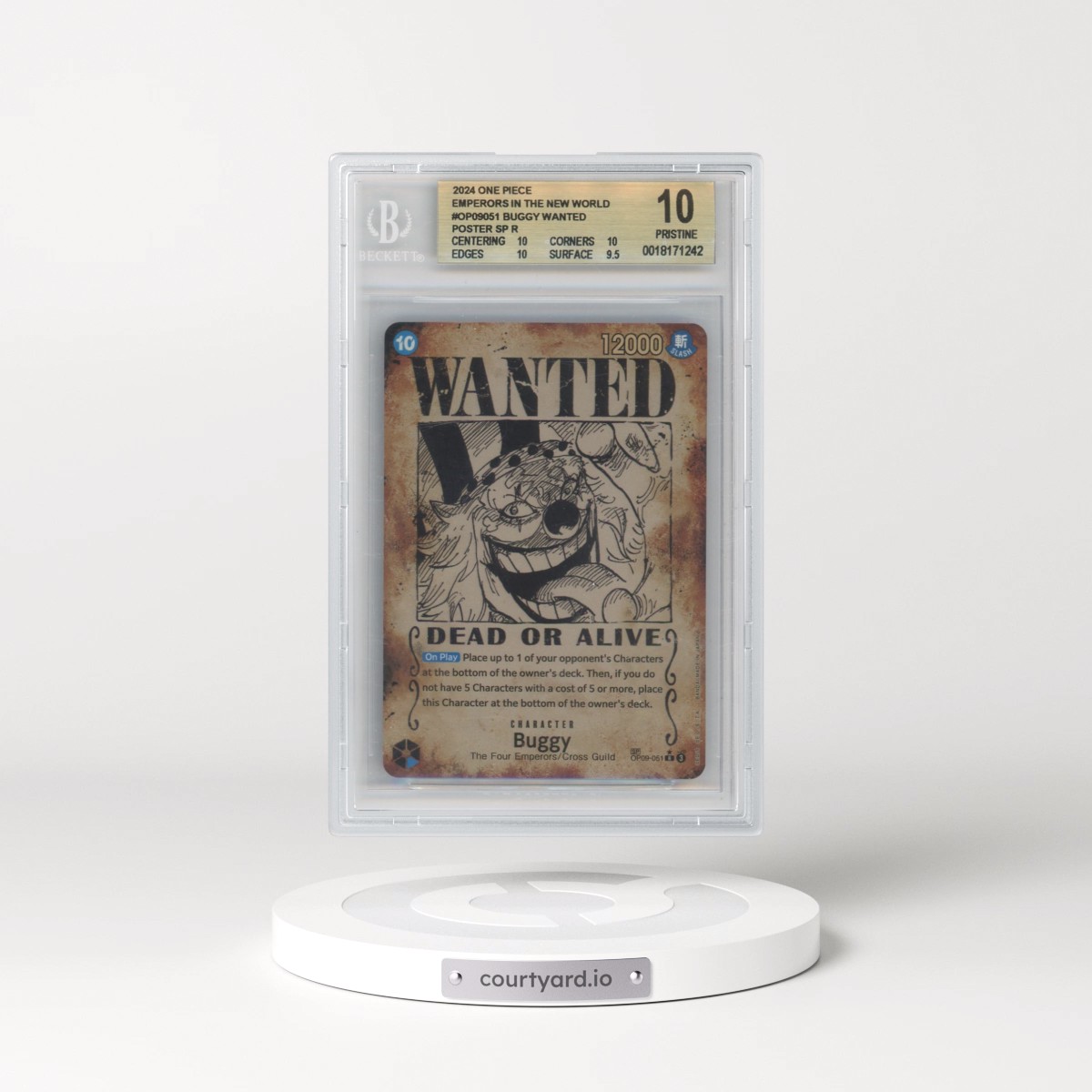 2024 Emperors in the New World (OP09) - English #051 Buggy - SP Ver. (SP next to number) (BGS 10 PRISTINE)