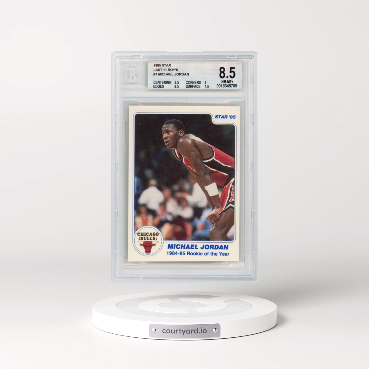 1985 Star Last 11 Roys #1 Michael Jordan (BGS 8.5 NM-MT+)
