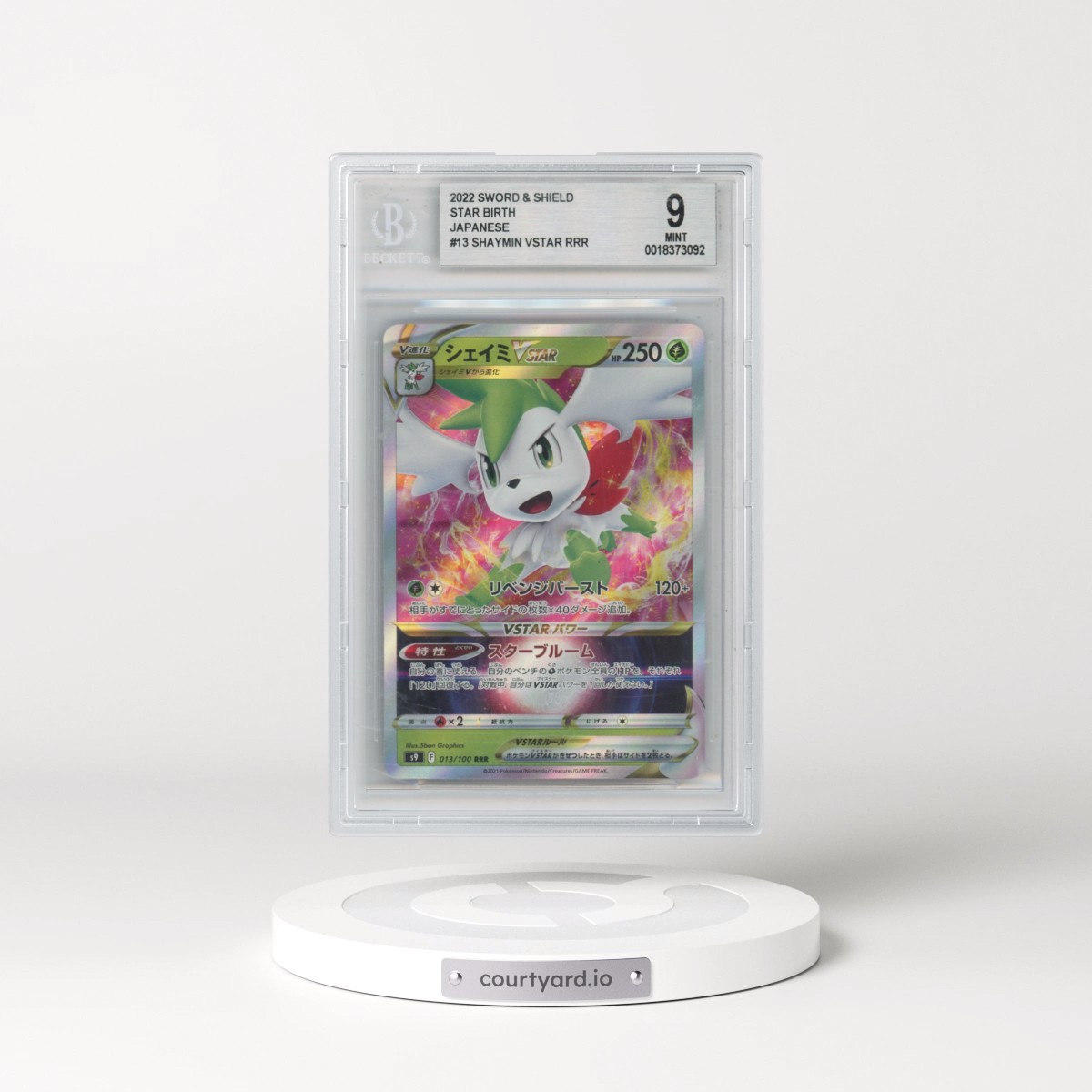 2022 Star Birth #013 Shaymin VSTAR - Holo (BGS 9 MINT)