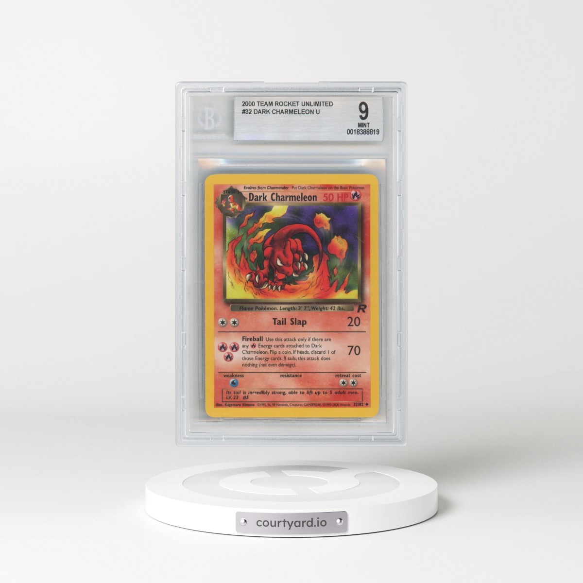 1999 Team Rocket #32 Dark Charmeleon (BGS 9 MINT)