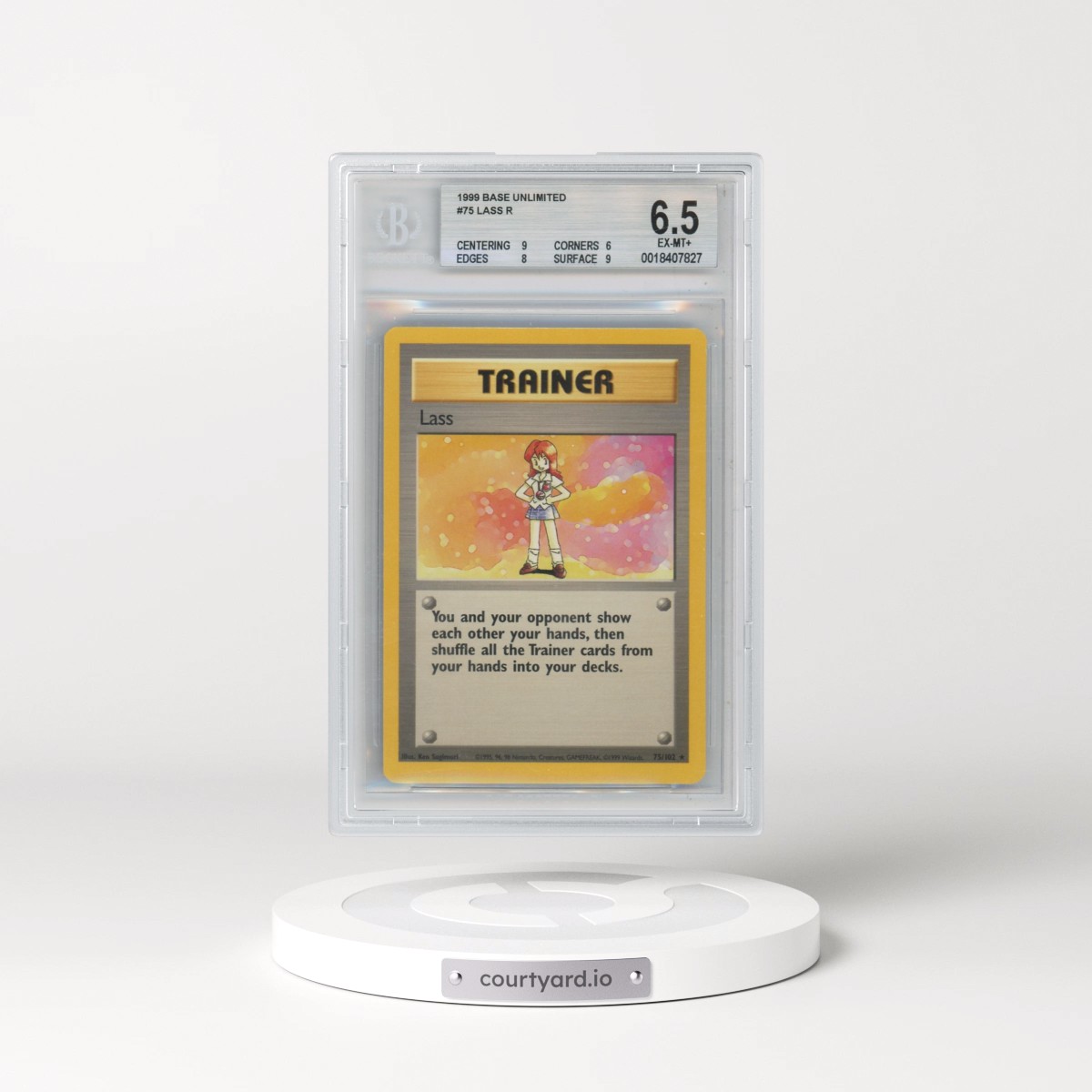 1999 Base Set #75 Lass (BGS 6.5 EX-MT+)