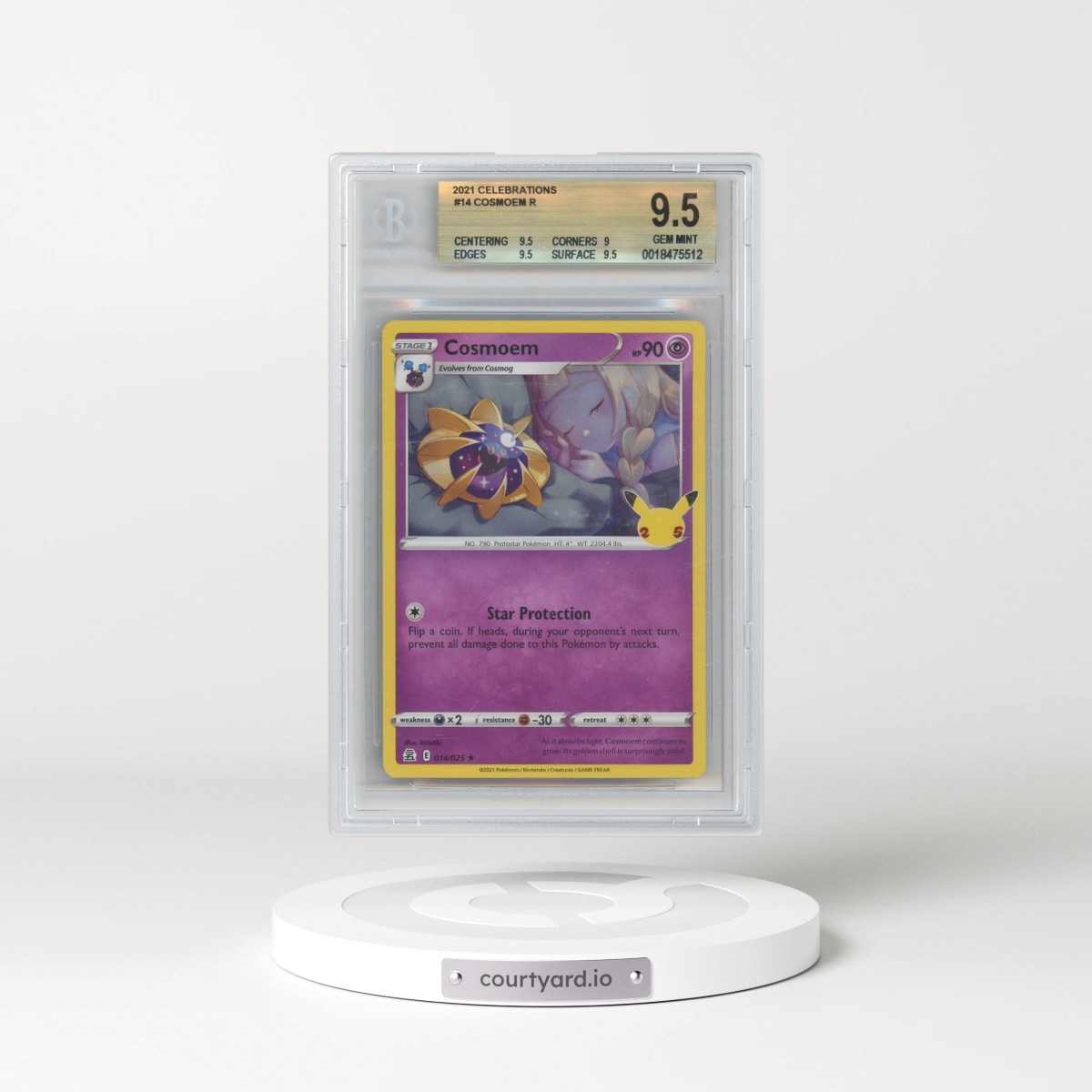 2021 Celebrations #014 Cosmoem - Holo (BGS 9.5 GEM MINT)