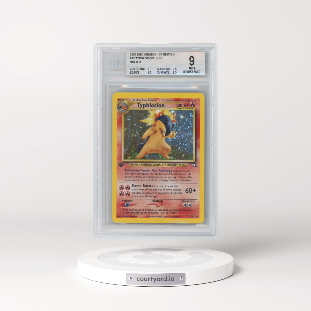 2000 Neo Genesis #17 Typhlosion - 1st Edition Holo (BGS 9 MINT)