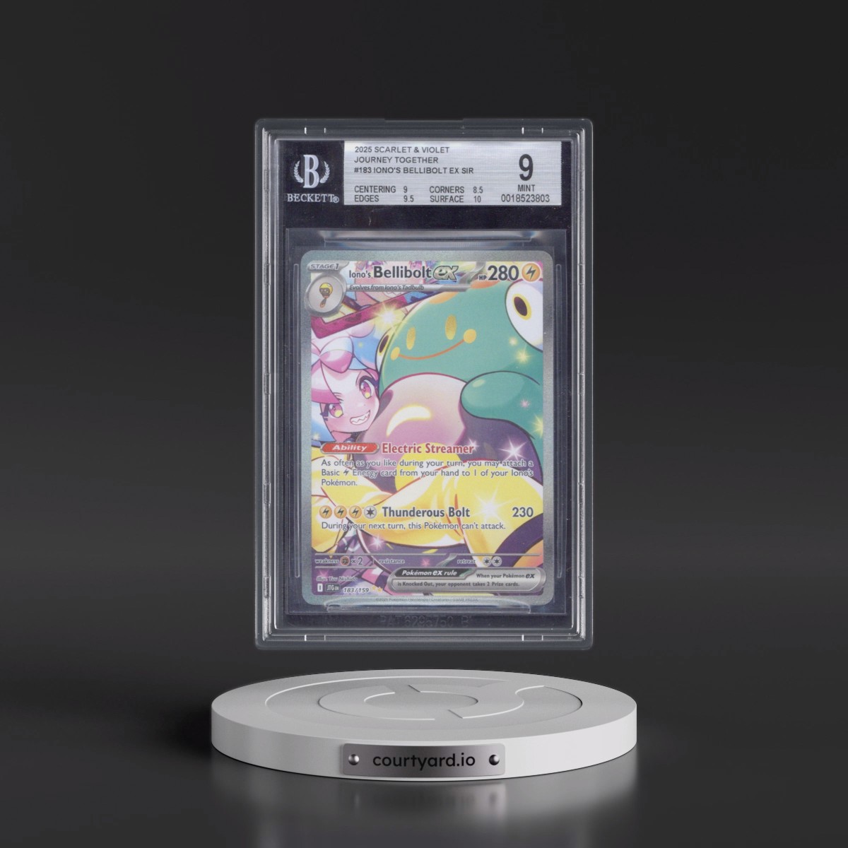 2024 Journey Together - JTG EN #183 Iono's Bellibolt ex - Special Illustration Rare (Holo) (BGS 9 MINT)